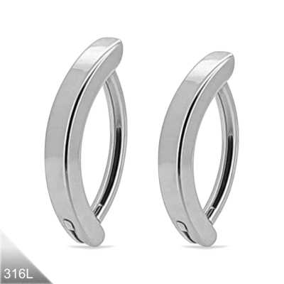 1,6 mm Bauchnabel-Clicker – Silber, Minimalistisch, 3 mm Front, 8 / 10 / 12 mm