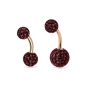 Bauchnabelpiercing Epoxikugel – Stab Roségold, 1,6mm, 8/10mm, 13 Farben