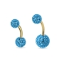 Bauchnabelpiercing Epoxikugel – Stab Gold, 1,6mm, 8/10mm (13 Farben)
