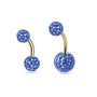 Bauchnabelpiercing Epoxikugel – Stab Gold, 1,6mm, 8/10mm (13 Farben)