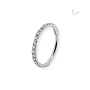 0,8mm Segmentring Clicker seitlich Kristalle in 5 Farben Nostril PVD