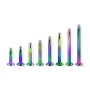 1,2mm - 1,6mm Labretstab Chirurgenstahl regenbogen PVD