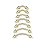 1,2mm Curved Barbell Banana gold Spitz PVD