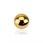1,2mm - 1,6mm Gewinde Kugel Chirurgenstahl gold Ball Ersatzkugel PVD