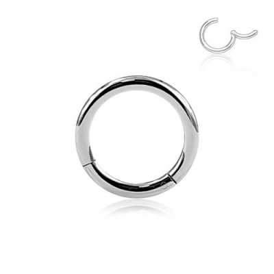 0,8mm - 2mm Segmentring Clicker Silber Chirurgenstahl