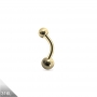 1,6 mm Curved Barbell “Banana Mini” – 6mm - 8 mm, 4 mm & 5 mm Kugeln (Silber | Gold | Roségold | Schwarz)