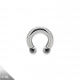 2mm - 6mm Hufeisenring silber Ball