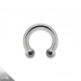 2mm - 6mm Hufeisenring silber Ball