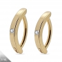 1,6 mm Bauchnabel‑Clicker – Gold, Minimalistisch mit CZ‑Kristall
