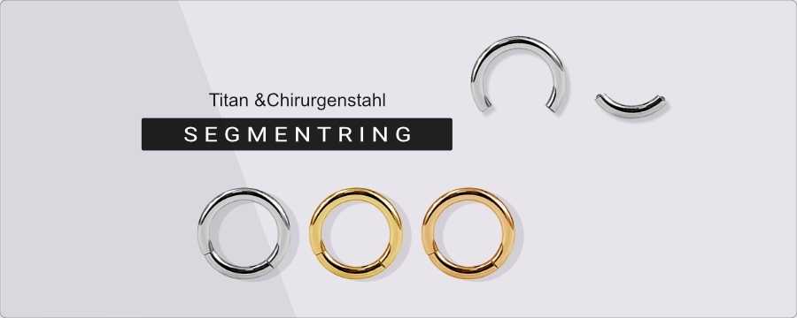 Segmentringe Großhandel | Klassiker des Piercing-Schmucks günstig kaufen